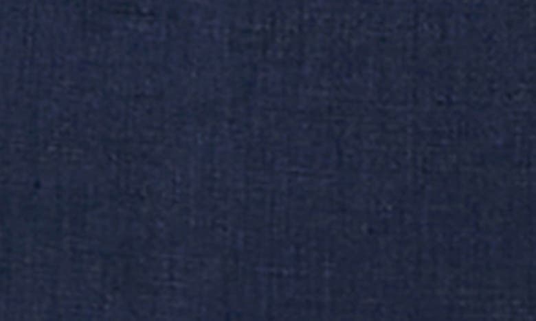 Shop Marina Rinaldi Catwalk Yarn Dyed Three-quarter Sleeve Linen Blazer In Ultramarine