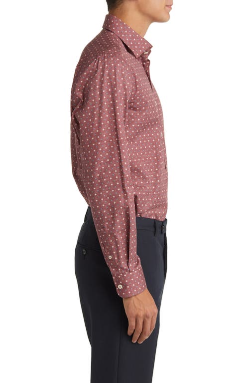 Jack Victor Agustin Contemporary Fit Foulard Print Cotton Button-up Shirt In Rose