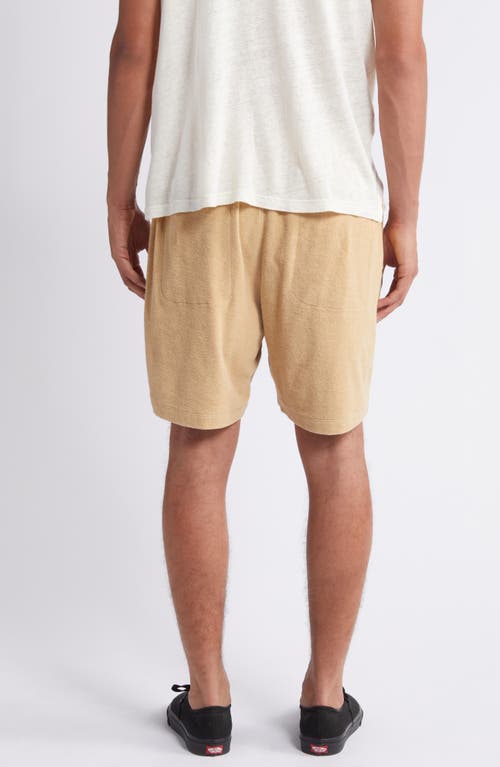 Shop Atm Anthony Thomas Melillo Drawstring Terry Cloth Shorts In Sand Castle