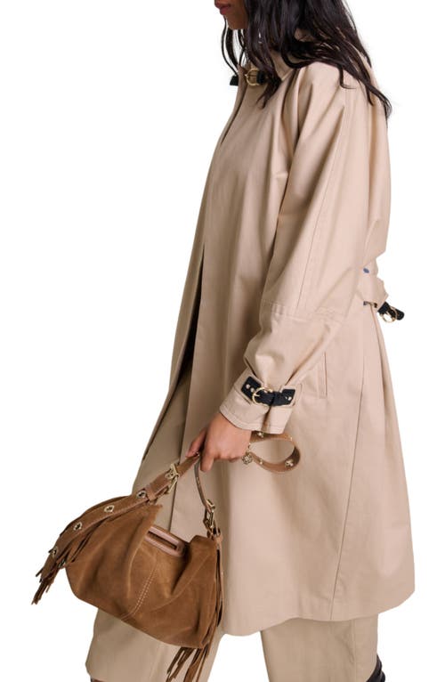 MAJE MAJE LONG TRENCH COAT