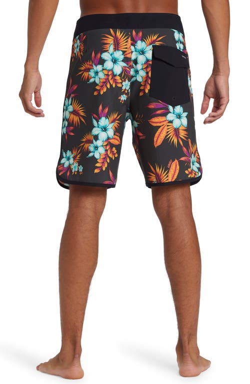 Shop Quiksilver Surfsilk Hawaii Shoreline 19 Board Shorts In Tarmac Apero Class