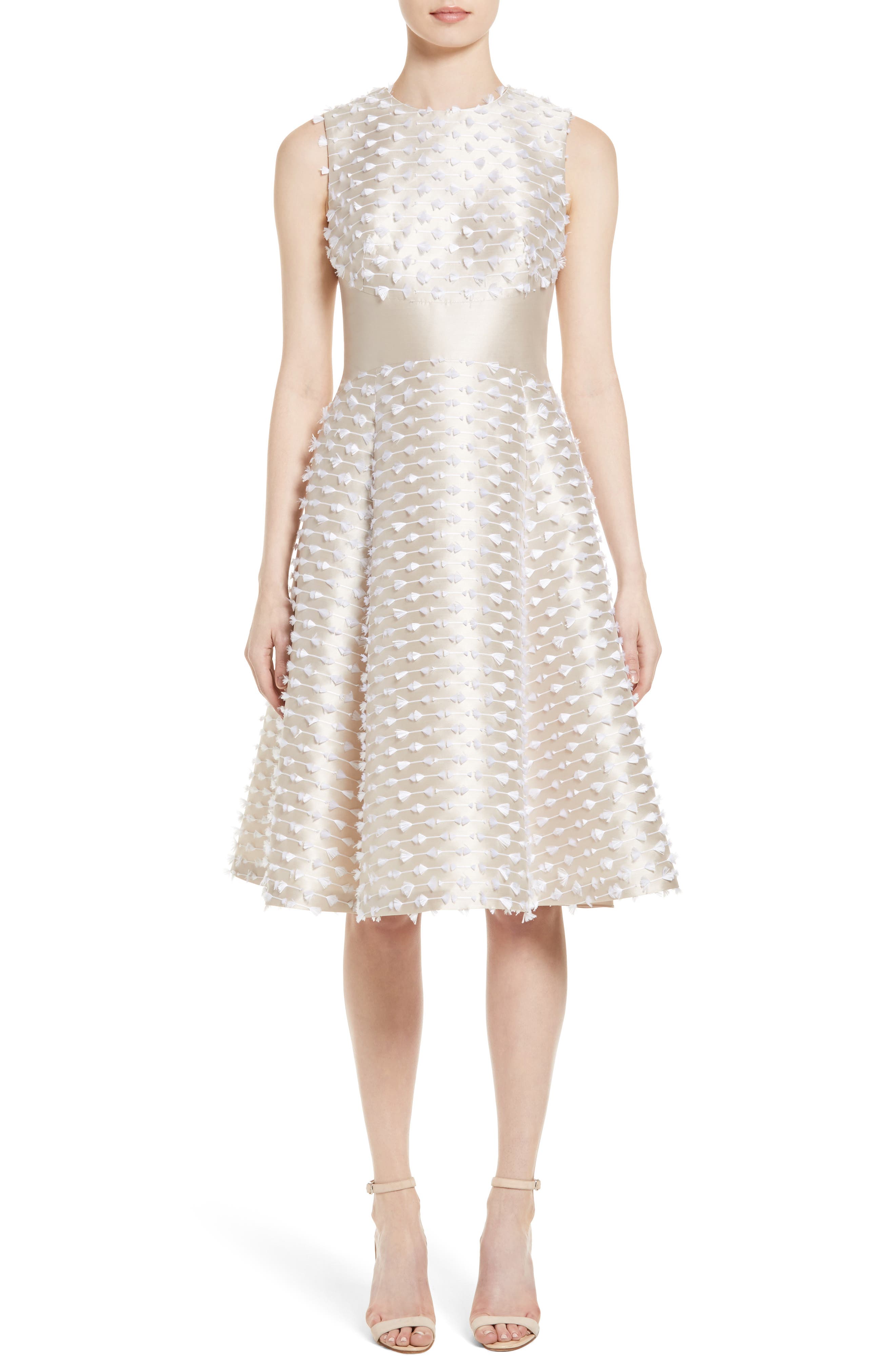 satin fringe dress
