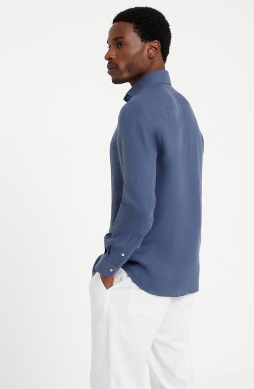 Shop Brunello Cucinelli Easy Fit Shirt In Blue