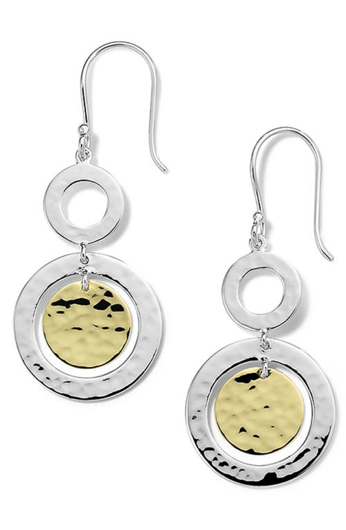 Ippolita Classico Chimera Small Two-tone Snowman Linear Earrings In Silver/gold