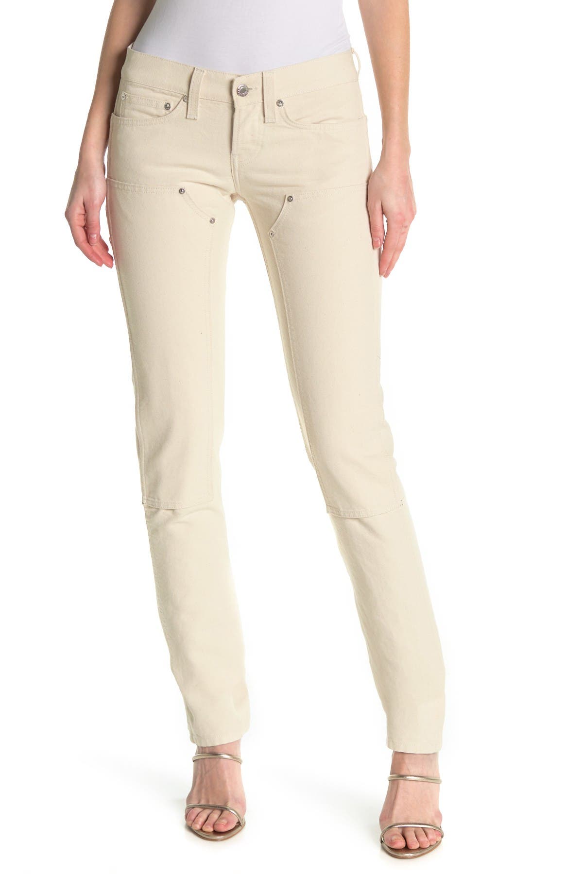 khaki utility jeans