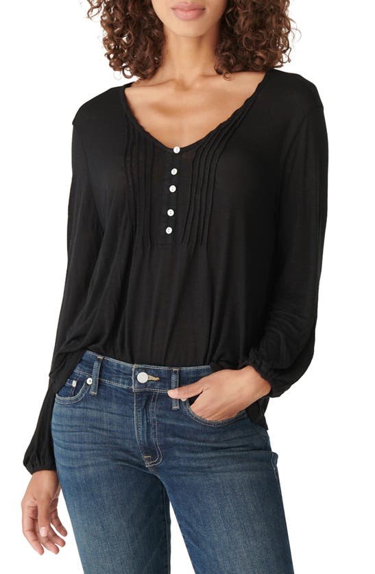 Lucky Brand Maya Top In Lucky Black