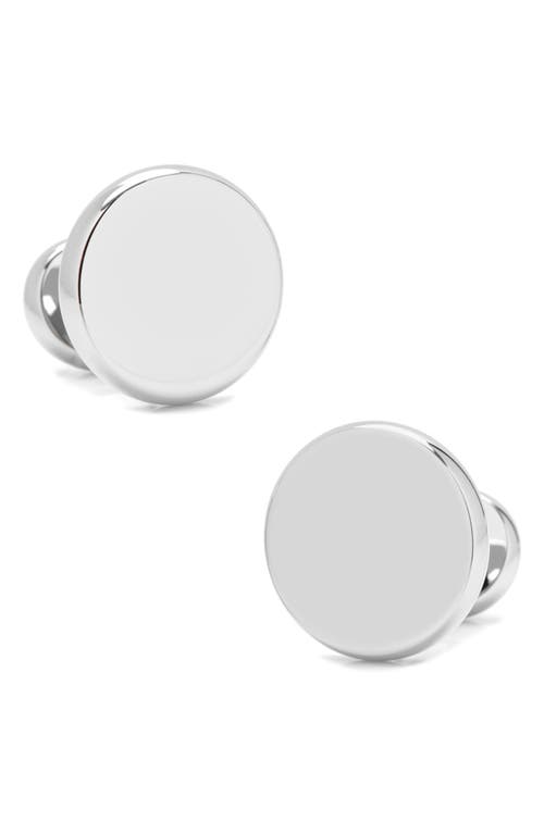 Cufflinks, Inc. Engravable Round Cuff Links in Silver at Nordstrom
