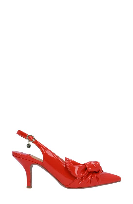 Shop J. Reneé Lenore Pointed Toe Slingback Pump In Red