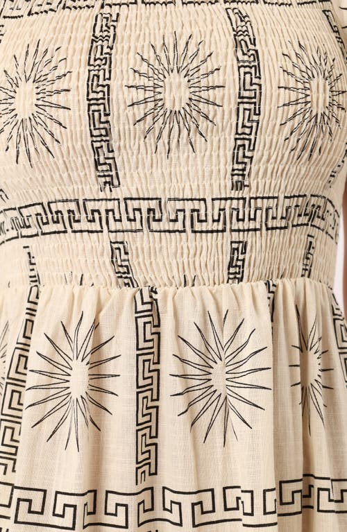 Petal And Pup Petal & Pup Soleil Puff Sleeve Midi Dress In Neutral