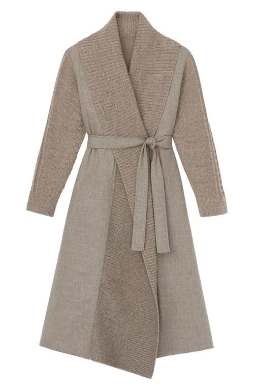 LAFAYETTE 148 LAFAYETTE 148 NEW YORK FLANNEL & KNIT TECHNICAL TWILL REVERSIBLE PUFFER COAT