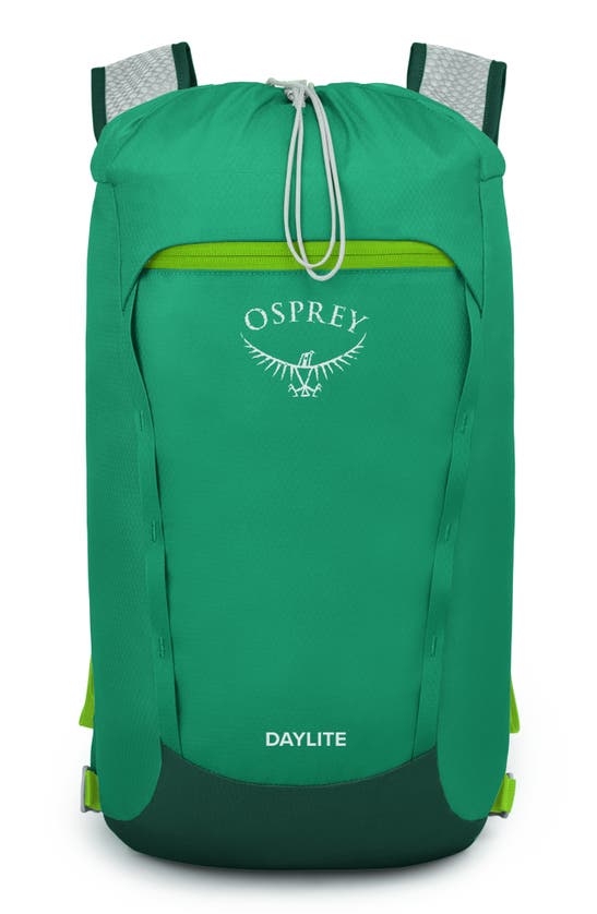 Osprey Daylite Cinch Backpack In Escapade Green/ Baikal Green