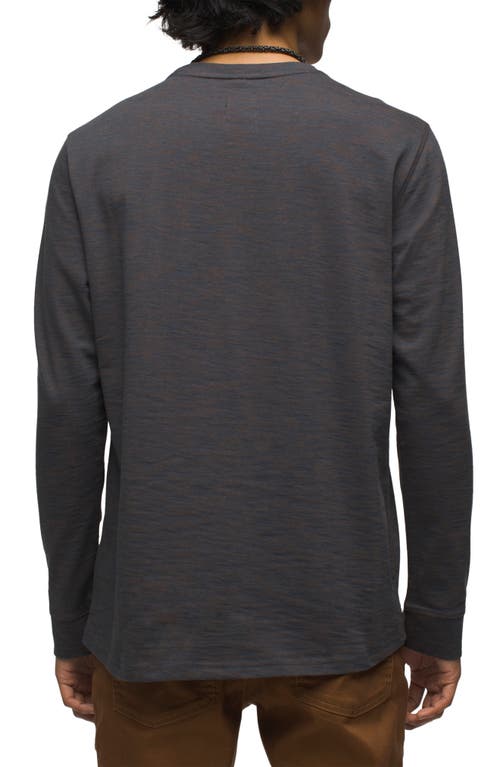 Shop Prana Ronnie Ii Long Sleeve T-shirt In Dark Sky Heather