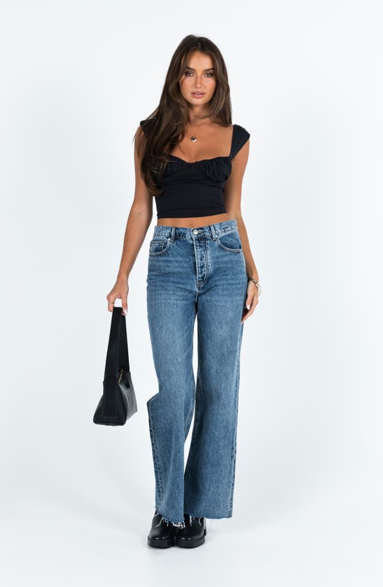 Princess Polly Candyce Crop Top In Black