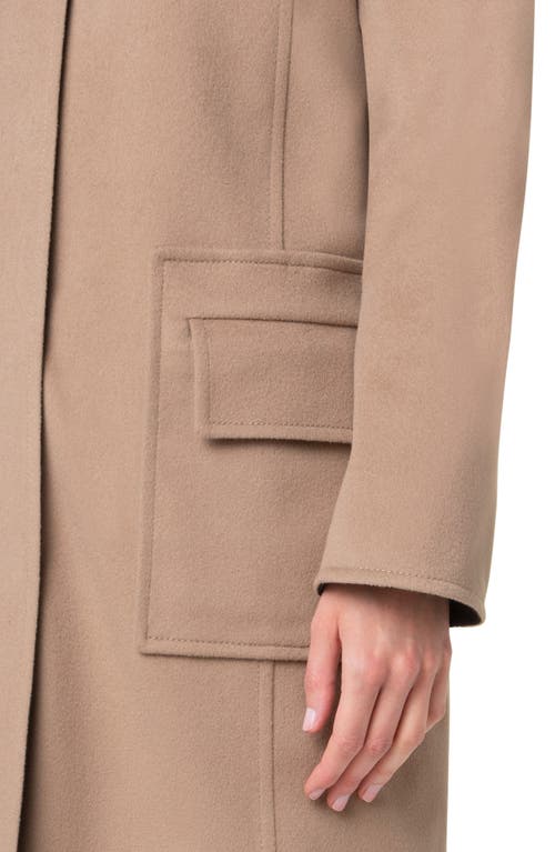 Akris Punto Wool Duffle Coat In Malt-black