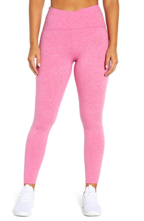 Crossover Leggings- Blush Pink