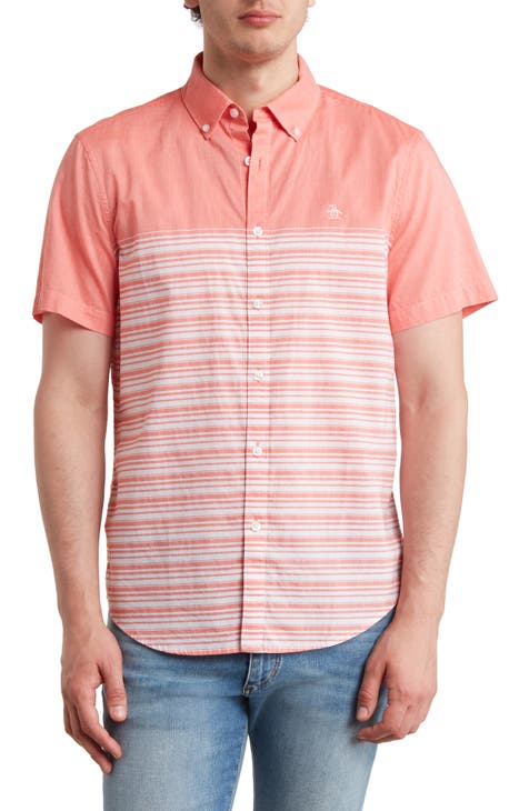 Lawn Engineered Short Sleeve Button-Down Shirt
