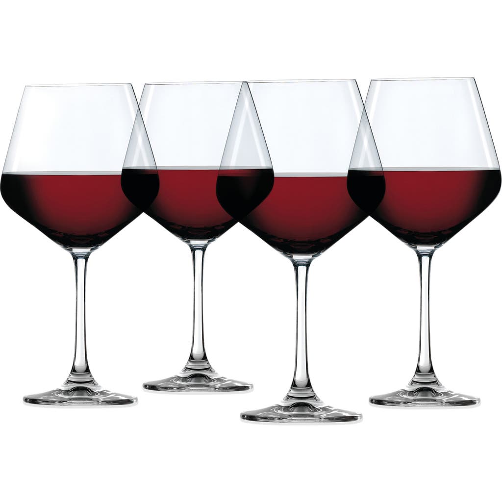 Spiegelau Style Burgundy Wine Glass Set Of 4 In Clear