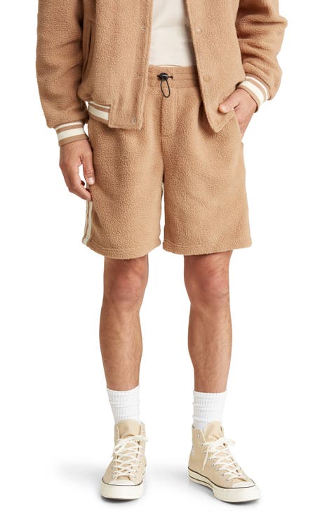 Men's Beige Sweat Shorts