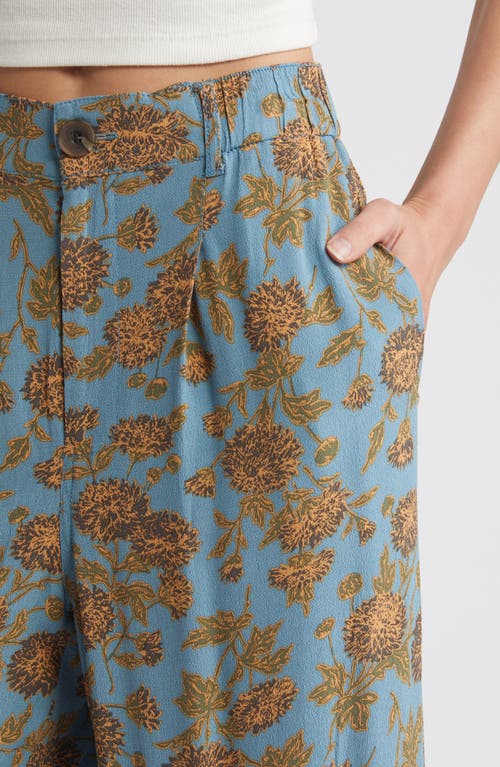 Shop Treasure & Bond Pleated Wide Leg Pants In Blue- Olive Boutique Floral