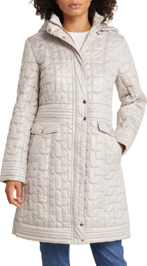 Via spiga hooded quilted coat best sale