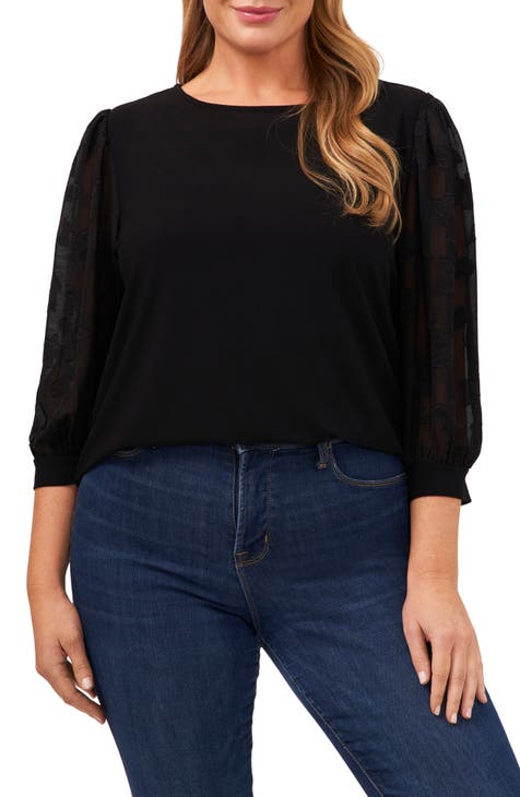 Lace Plus-Size Tops for Women