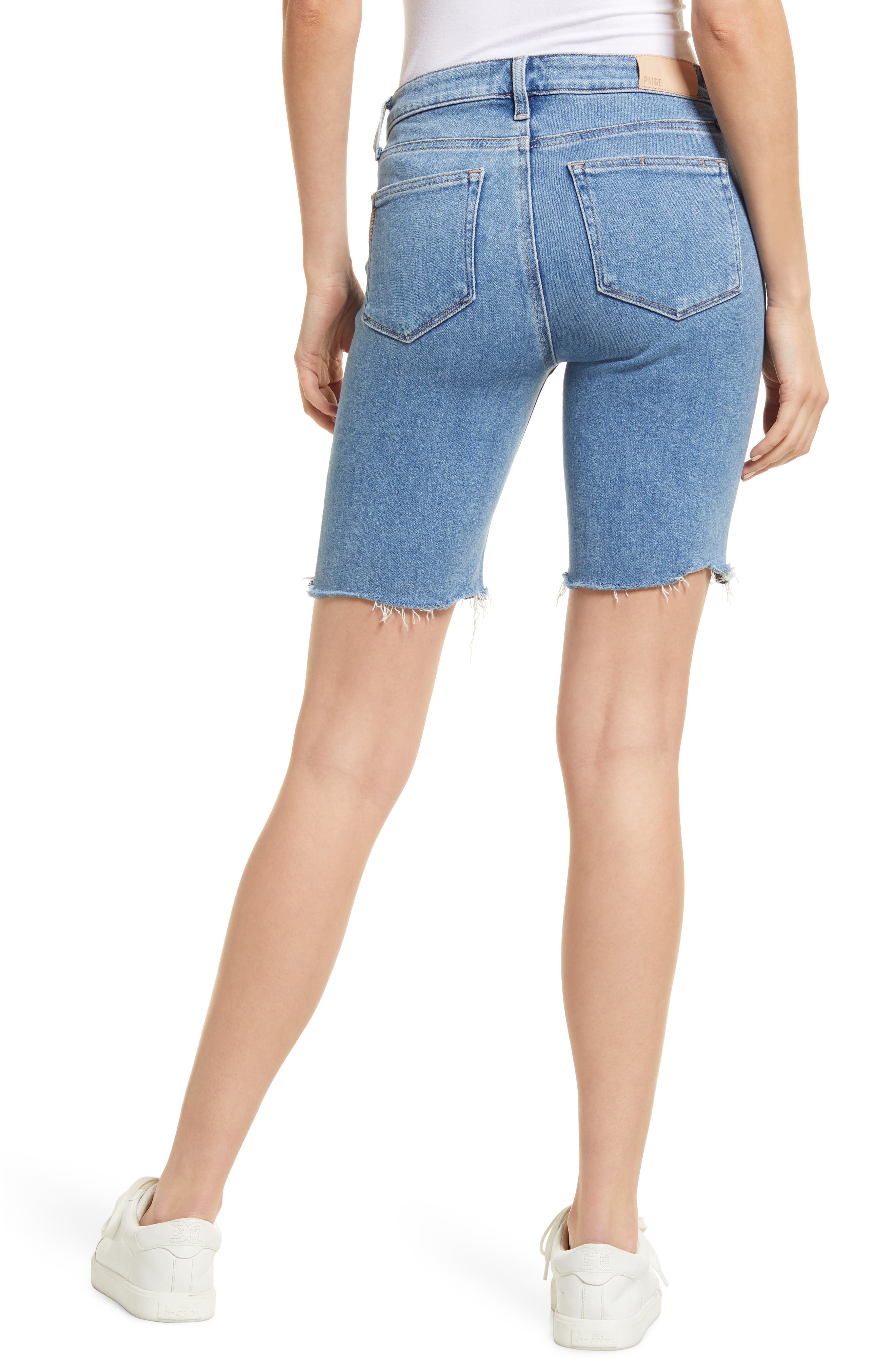 PAIGE Jax High Waist Cutoff Denim 