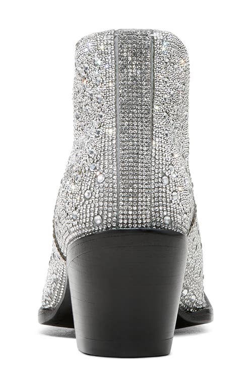 Shop Ariat Dixon Glitz Western Boot In Silver Sparkle