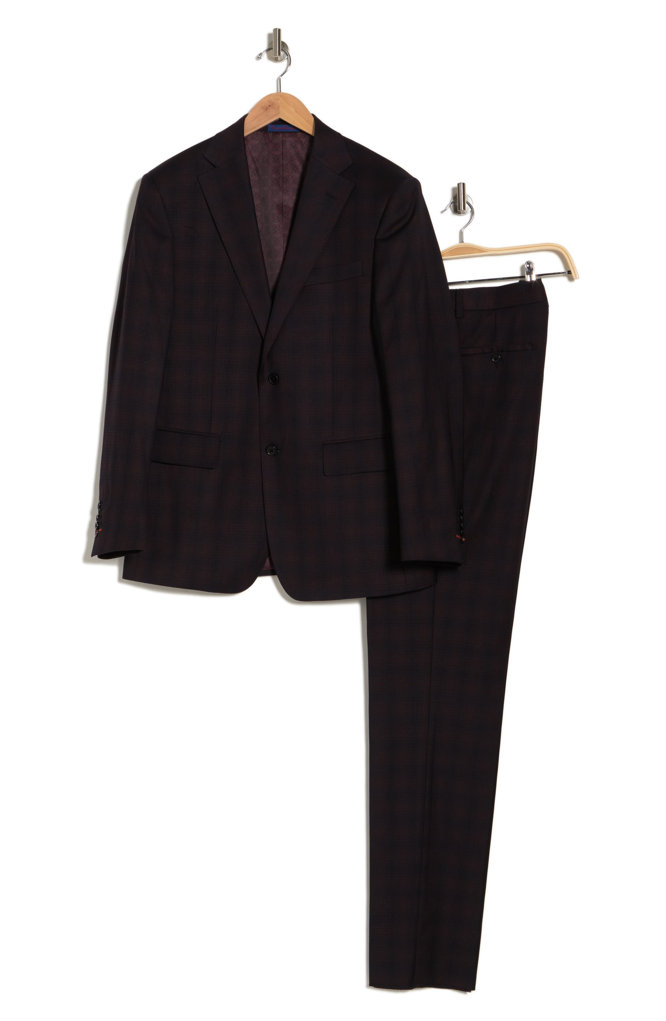 English Laundry Trim Fit Plaid Suit Nordstromrack