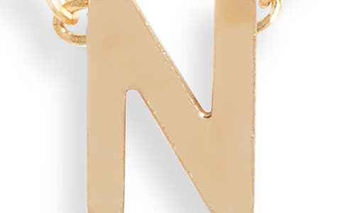 Set & Stones Cheyenne Initial Pendant Necklace In Gold/n
