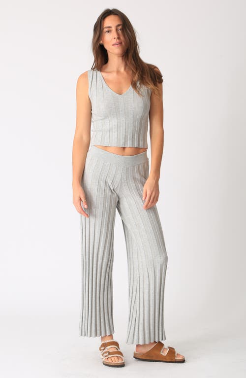 Shop Electric & Rose Carmel Rib Pants In Light Heather Grey