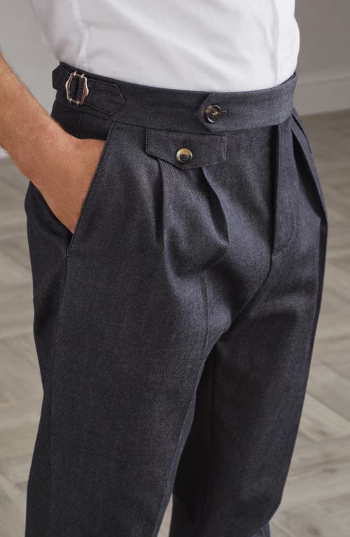 Shop Brunello Cucinelli Tailor Fit Trousers In Anthracite