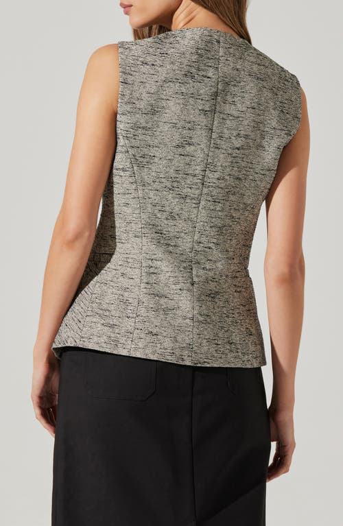 Shop Astr The Label Delphia Vest In Black Speckle