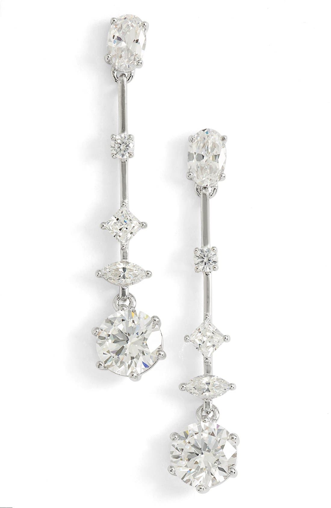 Nadri Cubic Zirconia Linear Earrings Nordstrom