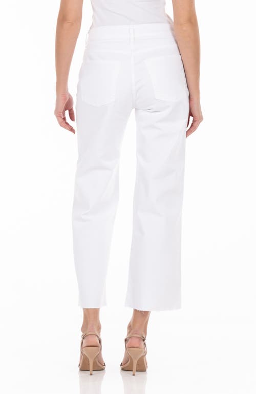 Shop Fidelity Denim Malibu High Wide Leg Jeans In Vintage White