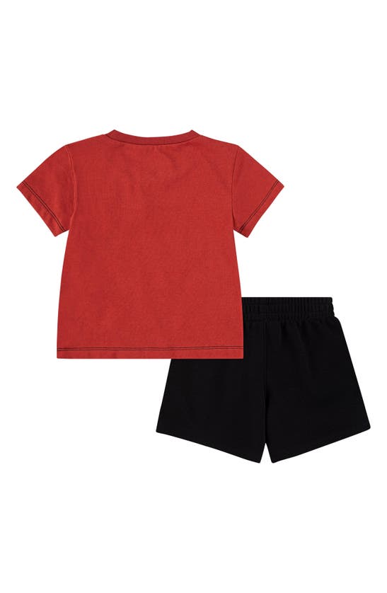 Shop Jordan Air  Patch T-shirt & Shorts Set In Dune Red