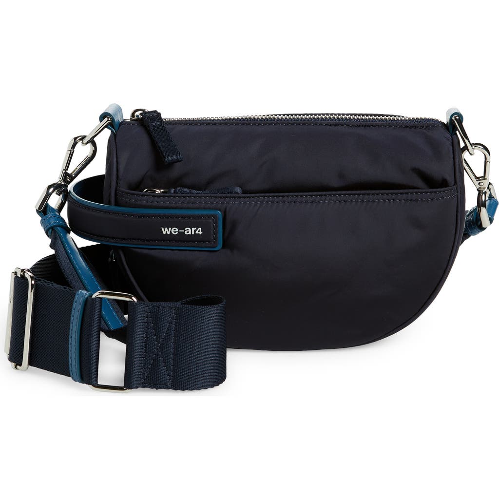 We-ar4 The Half Moon Crossbody Bag In Navy