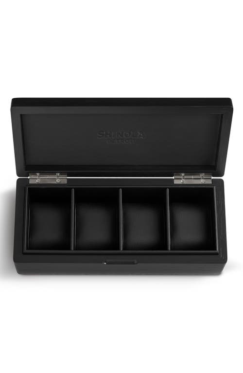 Shop Shinola Watch Collector's Box In Black/black