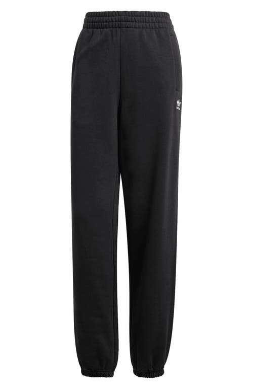 Shop Adidas Originals Adidas Essentials Trefoil Lifestyle Fleece Sweatpants In Black