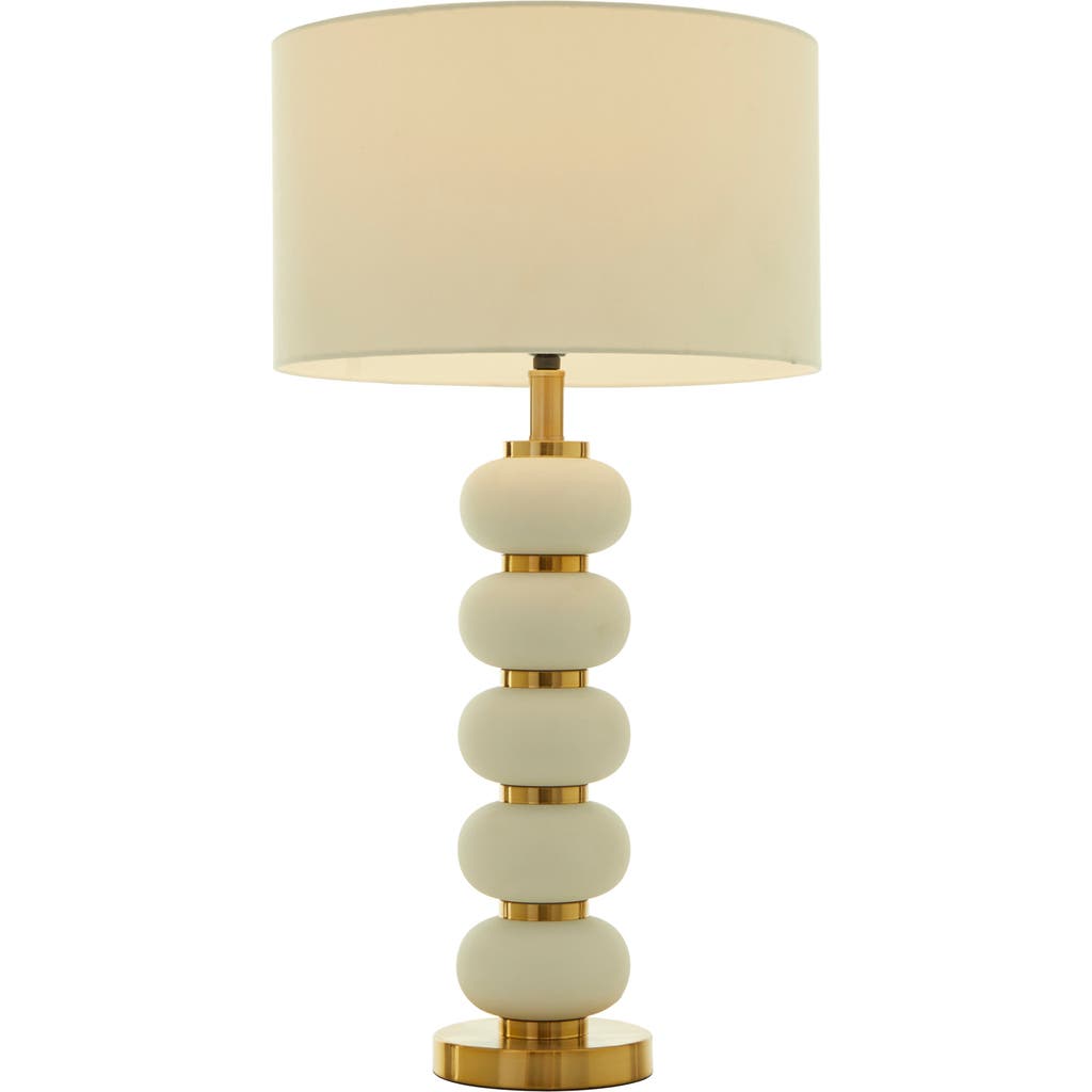 Cosmo By Cosmopolitan White Metal Table Lamp In Neutral