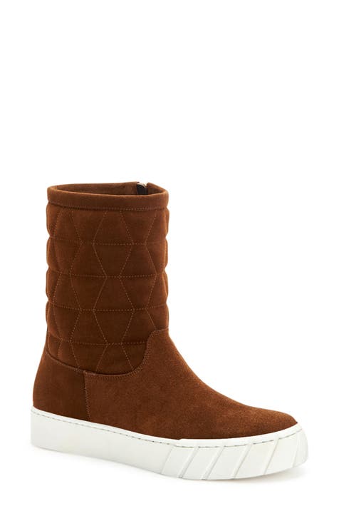 Nelle Quilted Suede Water Resistant Boot (Women)
