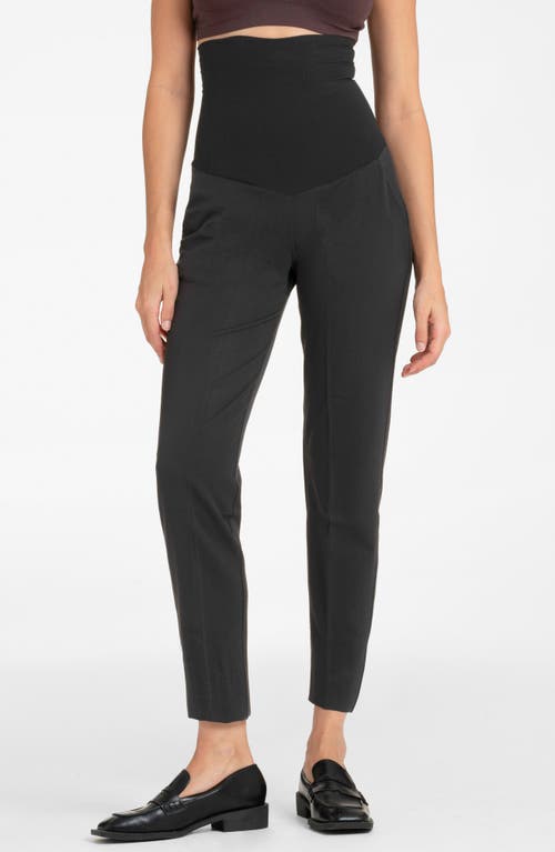 Seraphine Tapered Compression Postpartum Leggings Black at Nordstrom,