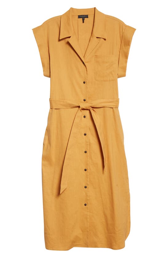 RAG & BONE HELENA LINEN BLEND SHIRTDRESS