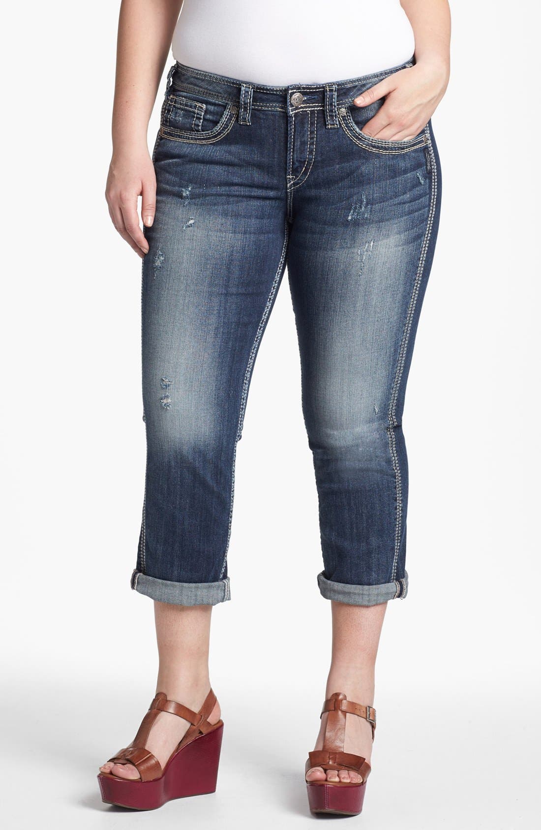 silver twisted jeans