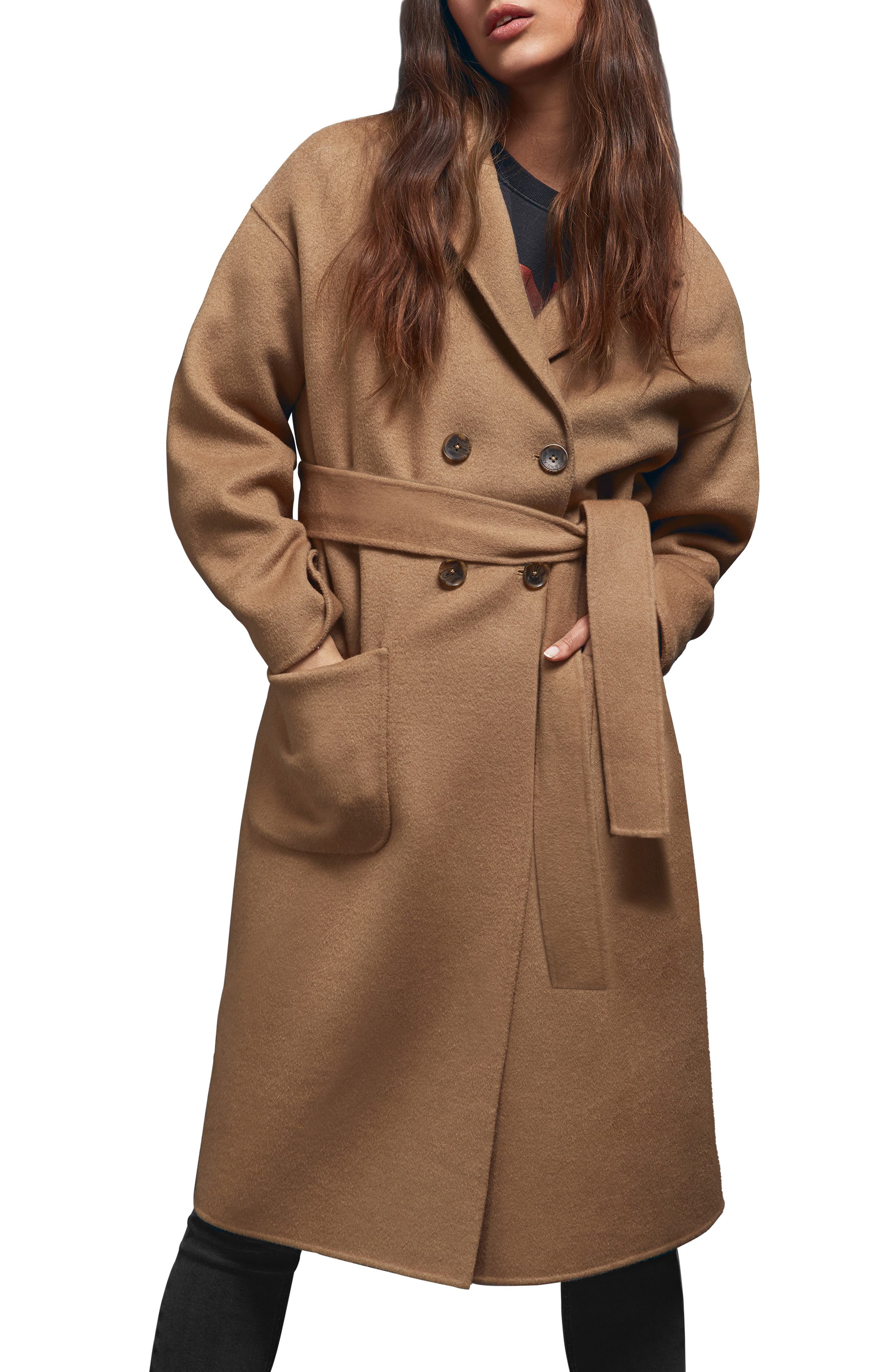 anine bing camel coat