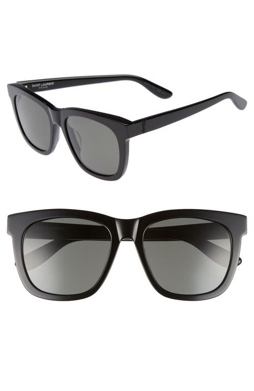 Saint Laurent 55mm Square Sunglasses in Black at Nordstrom