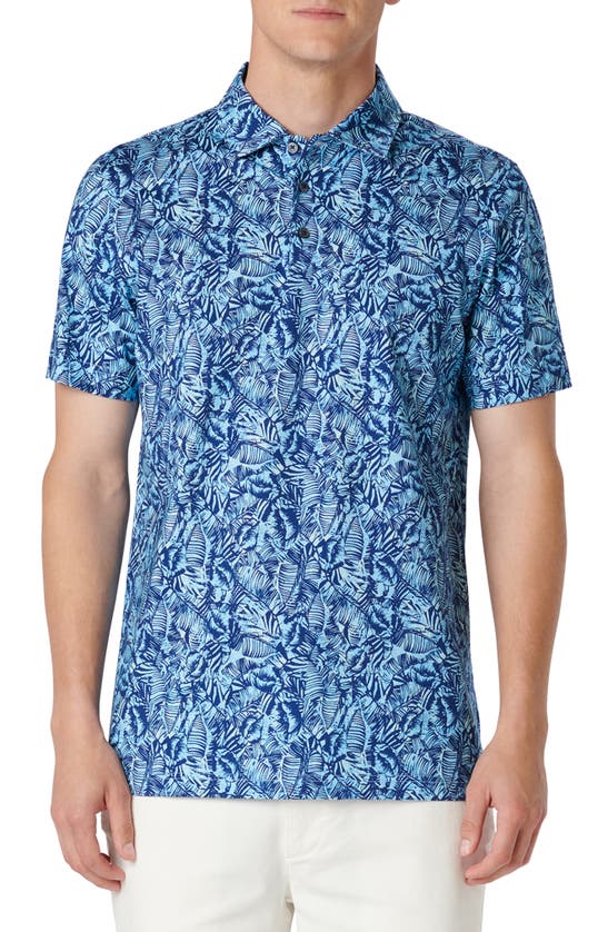 Bugatchi Victor Ooohcotton® Floral Polo In Air Blue