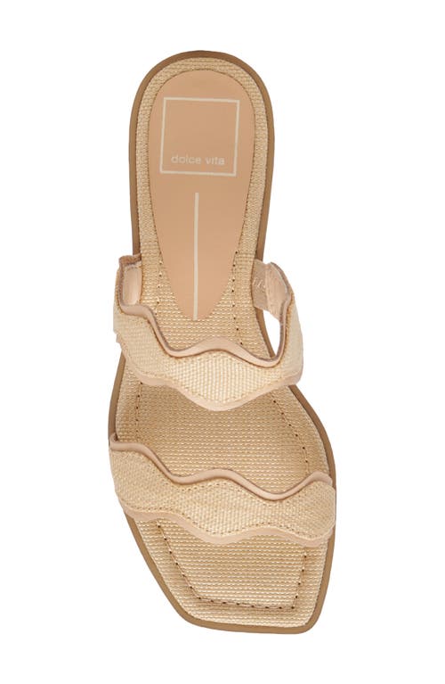 Dolce Vita Ilva Slide Sandal In Light Natural Raffia