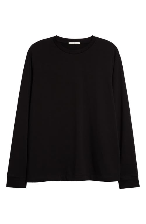 The Row Ciles Cotton Jersey Crewneck T-Shirt in Black at Nordstrom, Size X-Small