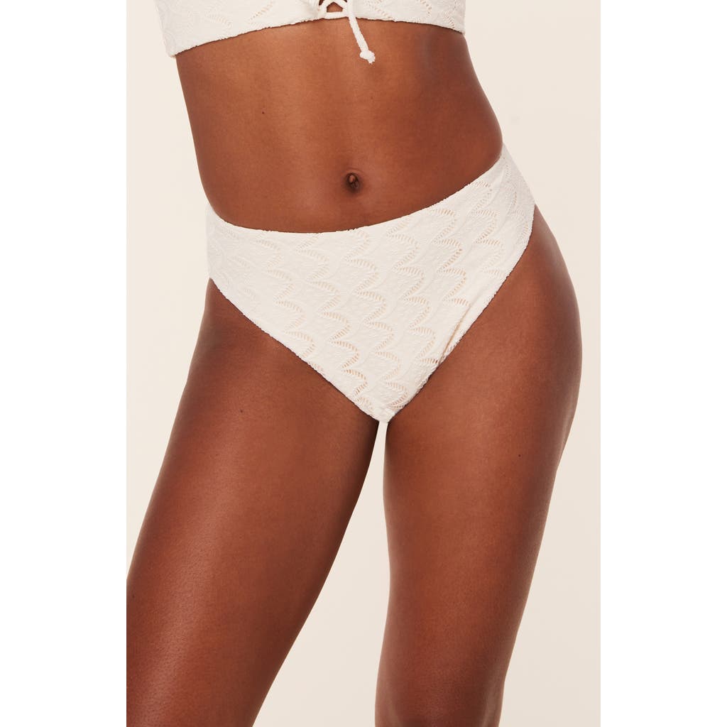 Andie The '90s High Waist Bikini Bottoms In Gardenia