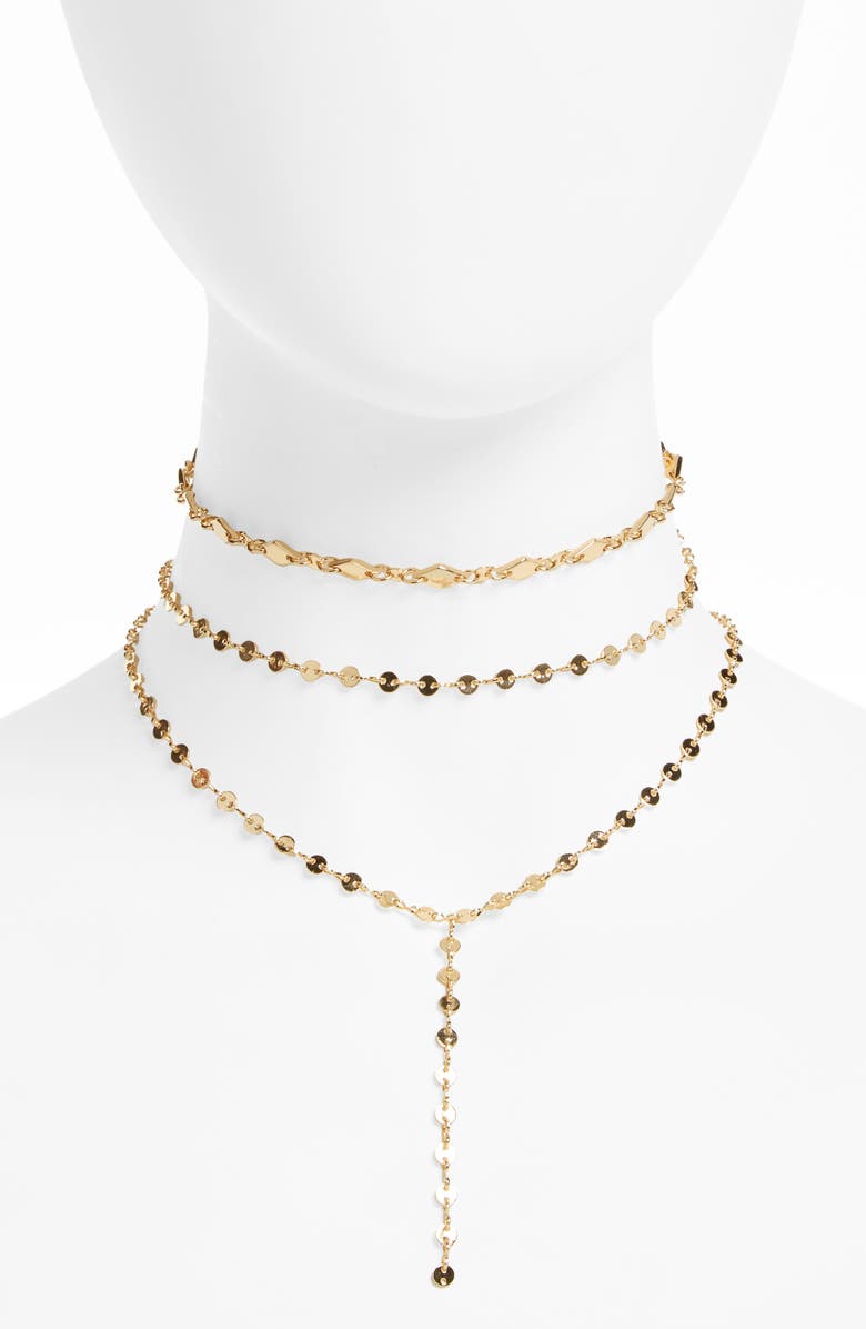 BAUBLEBAR Aimee Y-Choker, Main, color, GOLD